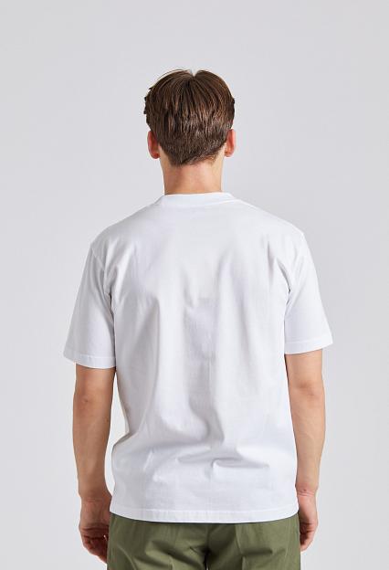 Norse Projects Johannes Organic Kanonbadsvej Print T-Shirt White