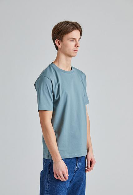 Norse Projects Johannes Organic Norse Logo Print T-Shirt Greyish Blue