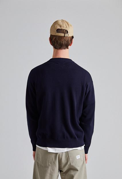 Norse Projects Jonas Cotton Sweater Dk Navy