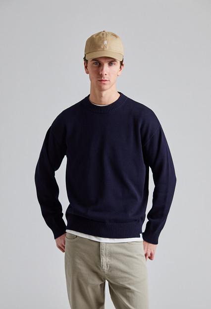 Norse Projects Jonas Cotton Sweater Dk Navy