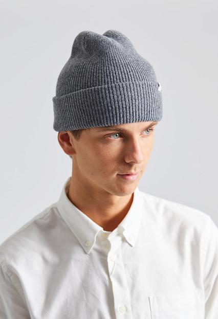 Merino Lambswool Beanie Grey Melange