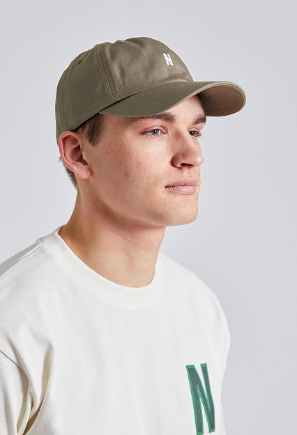 Norse Projects Twill Sports Cap Sediment Green