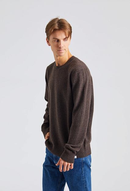 Norse Standard Merino Lambswool Sweater Heathland Brown 