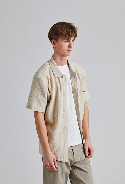 Norse Projects Gustav Crochet Jersey Shirt Oatmeal