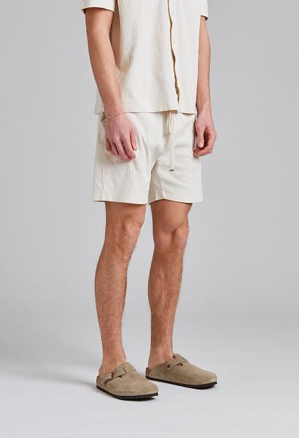 Onesto Rib Jersey Shorts Off White