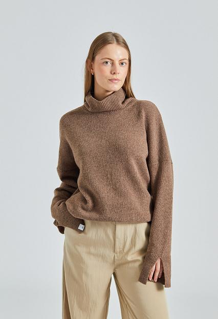 Once Untold Anna TN Sweater Brown Melange