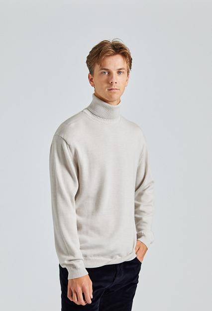 Onesto Merino Rollneck Beige