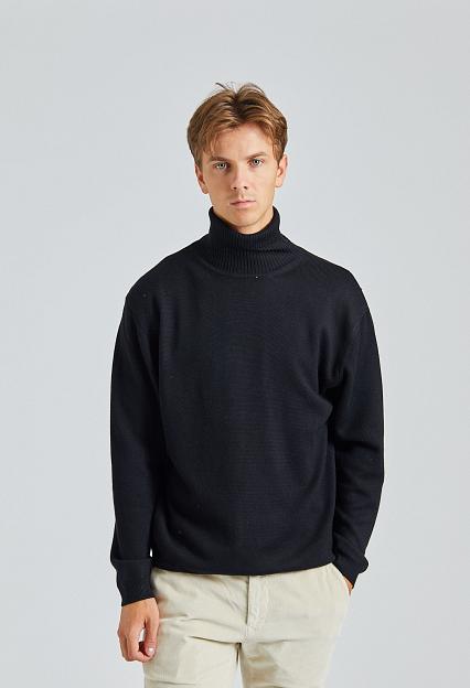 Onesto Merino Rollneck Black