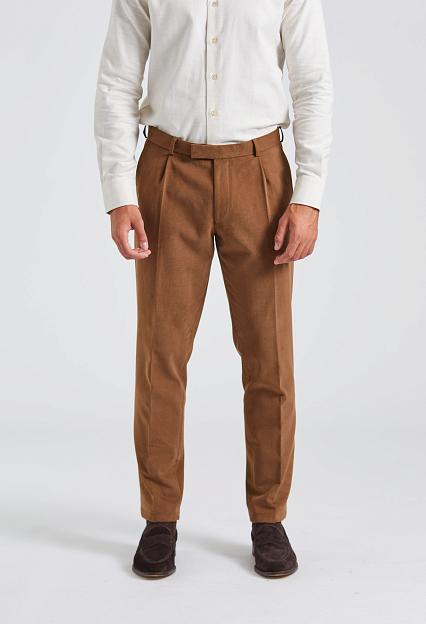 Onesto Parma Pant Brushed Cotton Golden Brown