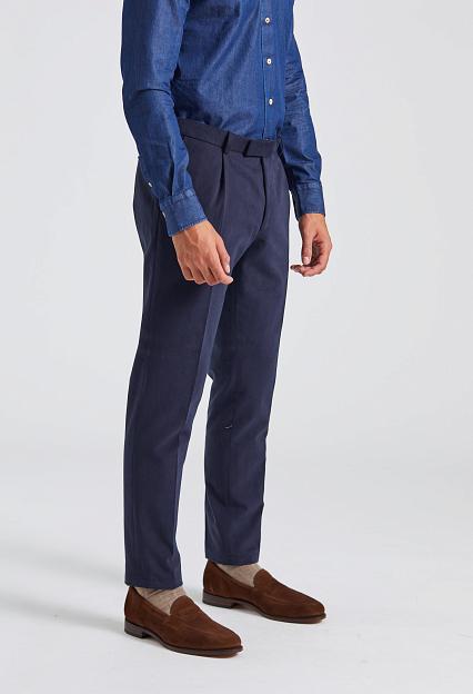 Onesto Parma Pant Brushed Cotton Navy