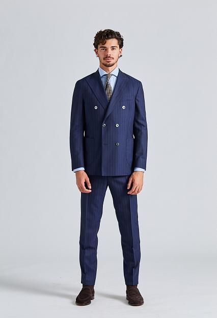 Onesto Vicenza Prato Suit Navy Pinstripe