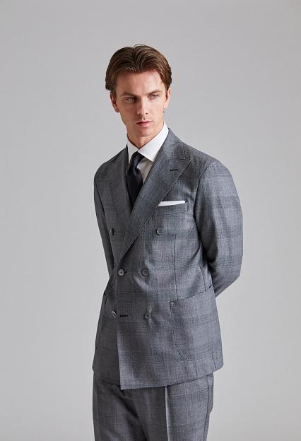 Onesto Vicenza Suit Tropical Glencheck Grey