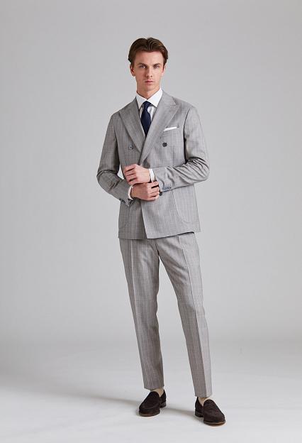 Onesto Vicenza Suit Tropical Pinstripe Sand