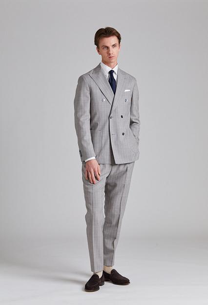 Onesto Vicenza Suit Tropical Pinstripe Sand