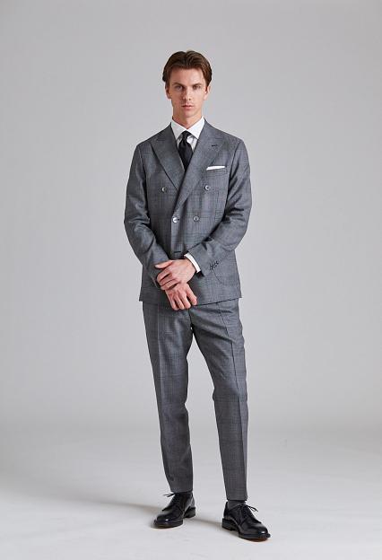 Onesto Vicenza Suit Tropical Glencheck Grey