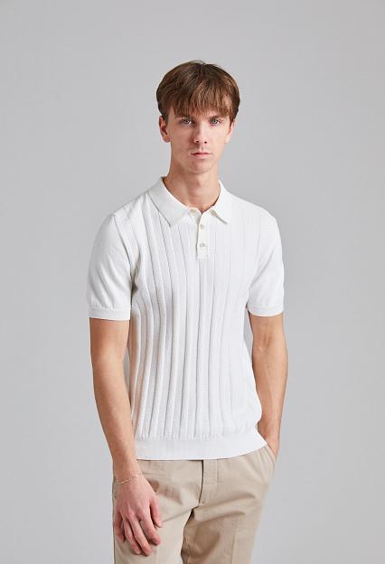 Oscar Jacobson Barto Stripe Poloshirt Snow White