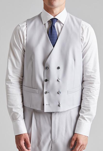 Oscar Jacobson Camden Waistcoat Gravel Grey