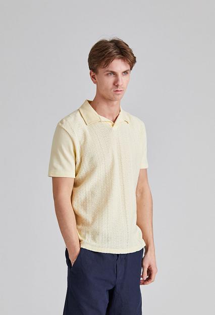 Oscar Jacobson Connor Structured Poloshirt Sunshine Yellow