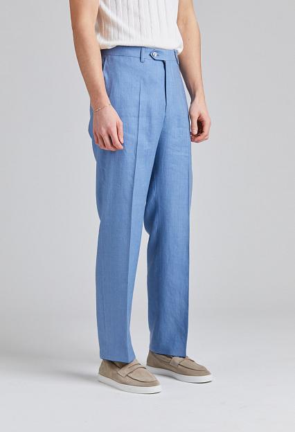Oscar Jacobson Del Trousers Smog Blue