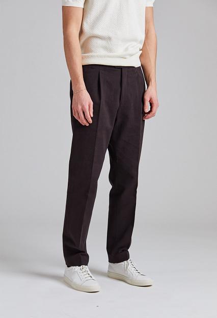 Oscar Jacobson Delon SA Evo Brushed Cotton Dk Brown