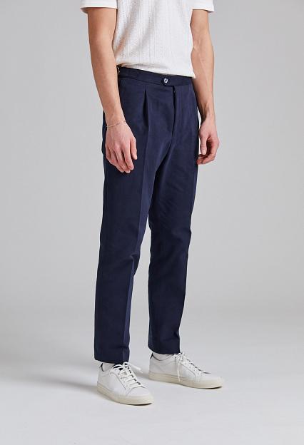 Oscar Jacobson Delon SA Evo Brushed Cotton Navy