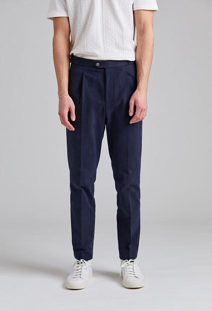 Oscar Jacobson Delon SA Evo Brushed Cotton Navy