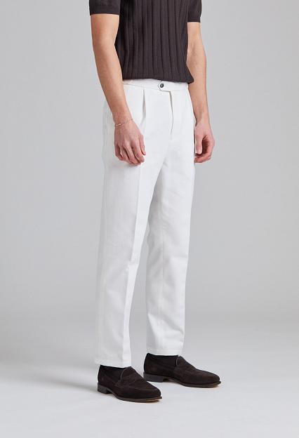 Oscar Jacobson Delon SA Evo Brushed Cotton Snow White