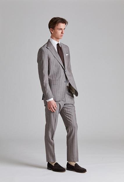 Oscar Jacobson Faron Dandy Suit Suede Brown