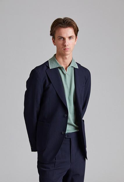 Oscar Jacobson Ferry Patch Soft Blazer Night Blue