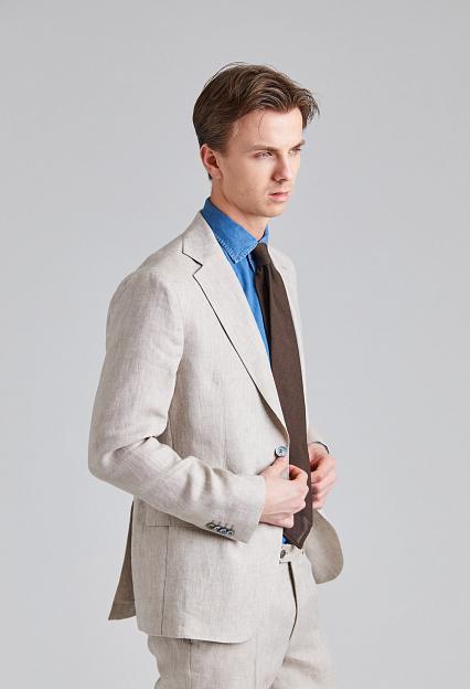 Oscar Jacobson Ferry Soft Blazer Trench Beige