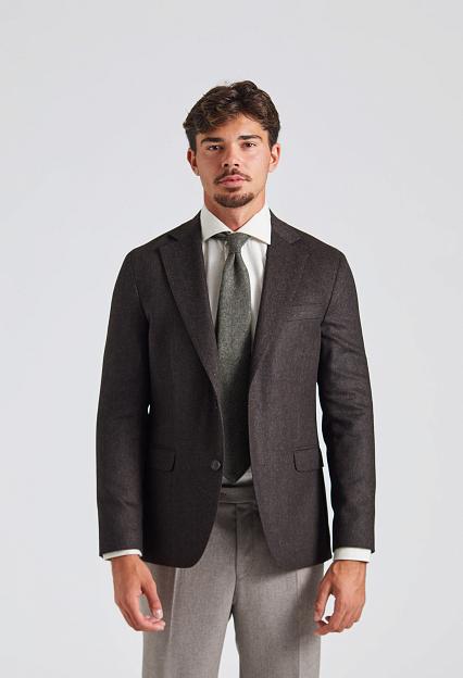 Oscar Jacobson Fogerty Blazer Dark Brown