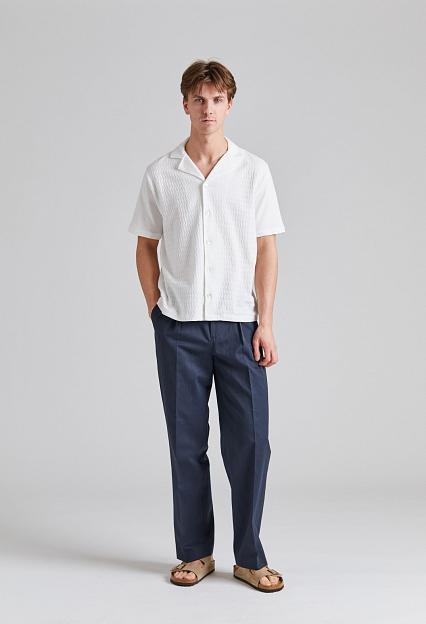 Oscar Jacobson Kirk Knitted Shirt Snow White