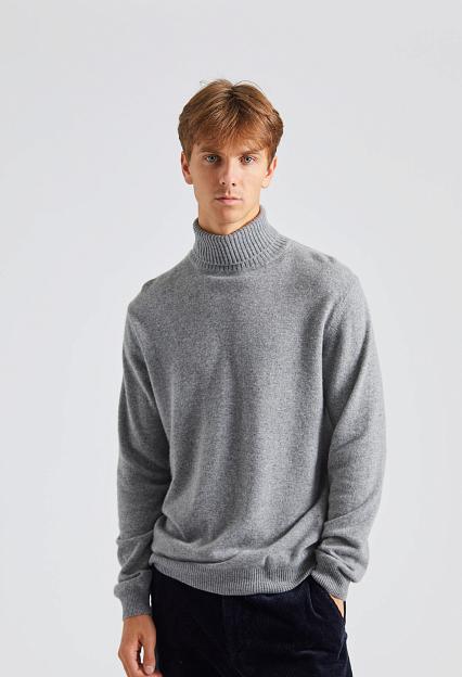 Oscar Jacobson Salim Rollneck Grey Melange