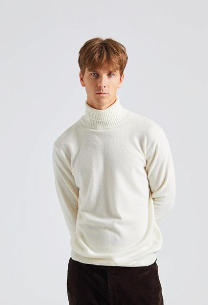 Oscar Jacobson Salim Rollneck White Shell