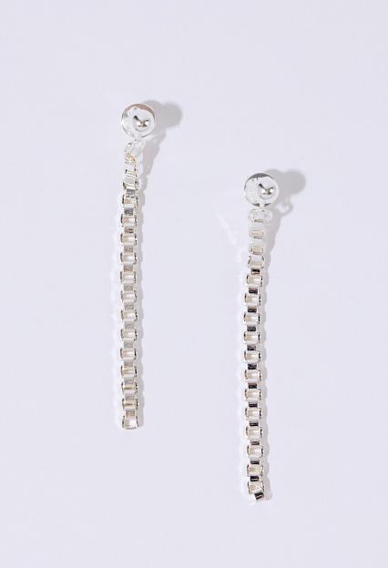 Pearl Octopuss.Y Chain Earrings Silver