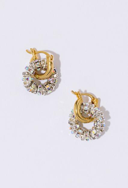 Pearl Octopuss.y Tiny Creoles Gold