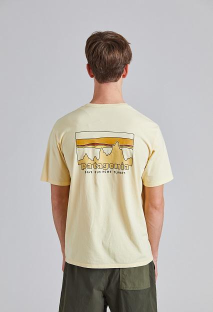 Patagonia 73 Skyline Organic T-Shirt Buttercup Yellow