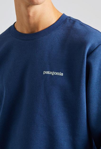 Patagonia Fitz Roy Icon Uprisal Crew Sweatshirt Lagom Blue