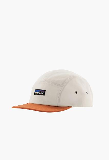 Patagonia P-6 Label Maclure Hat Birch White w/Rock Melon