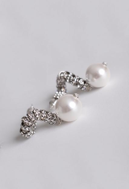 PEARL OCTOPUSS.Y Madonna Earrings Silver