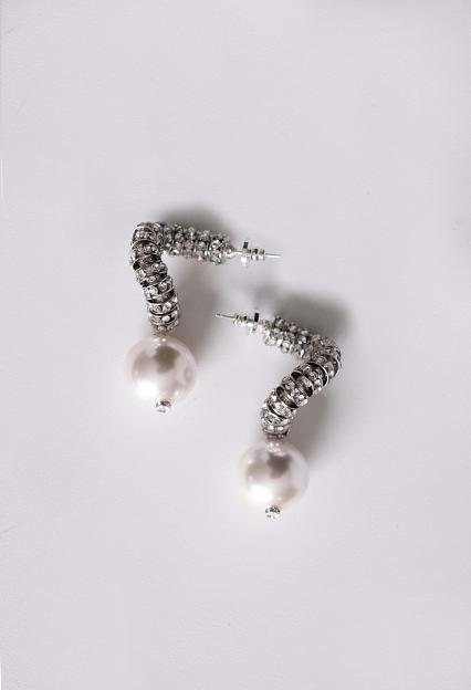 PEARL OCTOPUSS.Y Madonna Earrings Silver