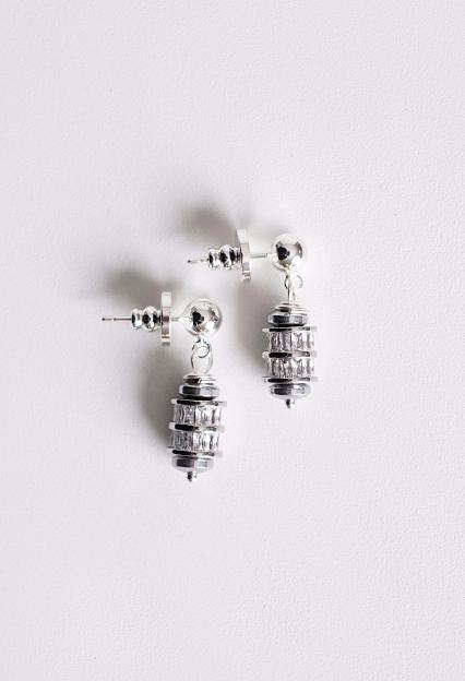 PEARL OCTOPUSS.Y Tiny Gemini Earrings Silver
