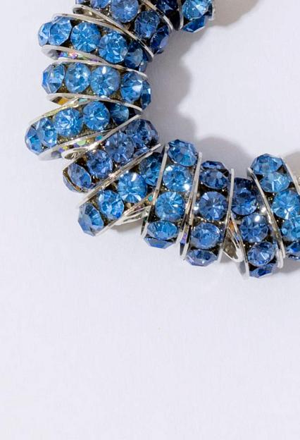 PEARL OCTOPUSS.Y Mini Diamond Hoops Sapphire