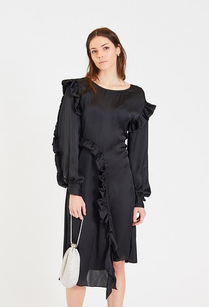 REMAIN Antoniette Dress Black