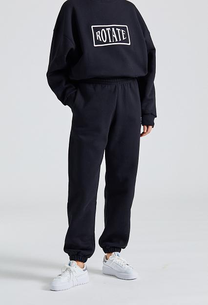 ROTATE Birger Christensen Sweatpants With Logo Black