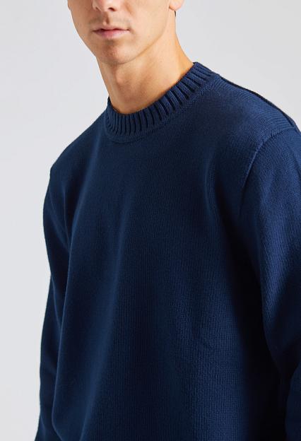 SUNSPEL Mid Weight Cotton Crew Light Navy