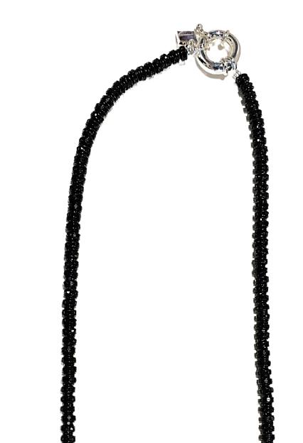 Pearl Octopuss.y Skinny Diamond Necklace Black