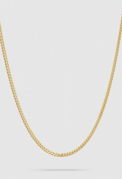 Curb Chain M Gold 20.5 Inch