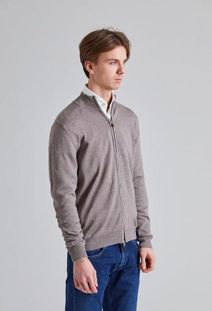 Stenströms Merino Fullzip Cardigan Beige