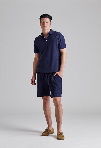 Stenströms Terry Polo Shirt Blue